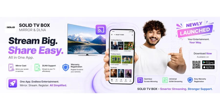Solid TV Box – Mirror & DLNA: The Smart Way to Cast, Stream & Register Your Warranty